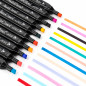 Set 40 markere multicolore cu 2 capete pentru scriere, geanta depozitare inclusa Set 40 markere multicolore cu 2 capete pentru scriere, geanta depozitare inclusa