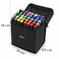 Set 40 markere multicolore cu 2 capete pentru scriere, geanta depozitare inclusa Set 40 markere multicolore cu 2 capete pentru scriere, geanta depozitare inclusa