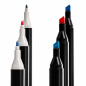 Markere multicolore cu varf dublu, geanta de depozitare cu bretea pe umar, set 168 bucati Markere multicolore cu varf dublu, geanta de depozitare cu bretea pe umar, set 168 bucati