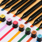 Markere multicolore cu varf dublu, geanta de depozitare cu bretea pe umar, set 168 bucati Markere multicolore cu varf dublu, geanta de depozitare cu bretea pe umar, set 168 bucati