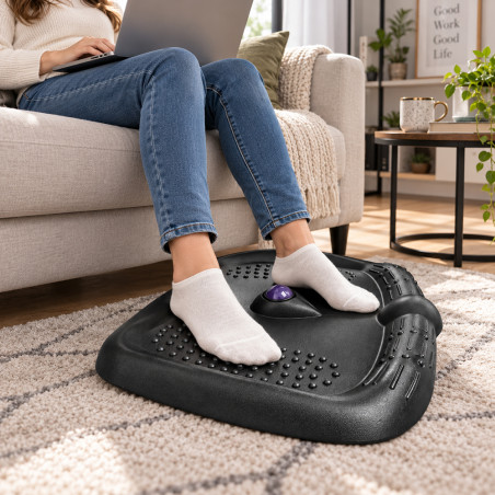 Suport ergonomic pentru birou cu 3 zone masaj, antiderapant, 71x61x7.5 cm