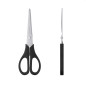 Foarfeca ErichKrause Standard 17 cm, lama otel inoxidabil 1.8 mm, maner ABS, neagra, pentru dreptaci
