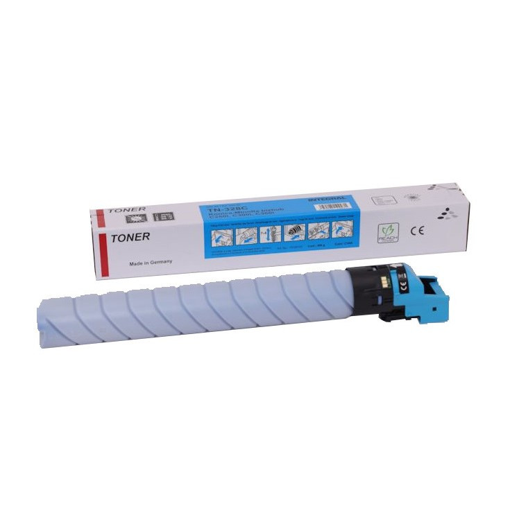 Cartus toner compatibil Konica Minolta TN-328, cyan, capacitate de 28.000 pagini