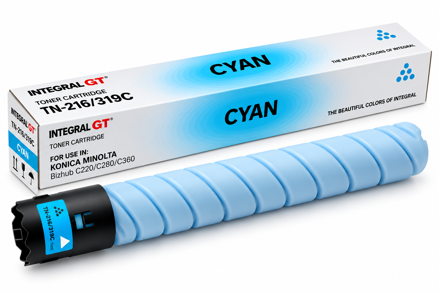 Cartus toner compatibil Konica Minolta TN-216, cyan, 26.000 pagini