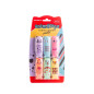 Marker evidentiator, mini, pastel, Animalute, set 6 culori, DACO