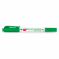 Marker pentru CD/DVD, doua capete, varf 0,5 / 1 mm, verde, DACO