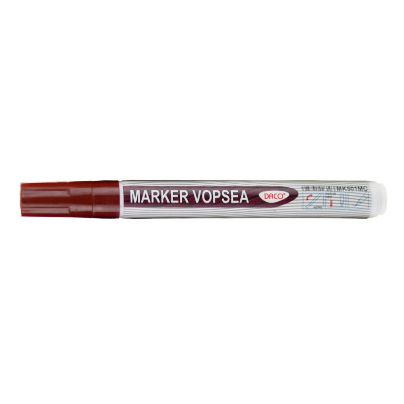 Marker cu vopsea, varf 1-2 mm, maro ciocolata, DACO