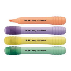 Marker evidentiator, pastel, Sway, set 4 bucati, MILAN