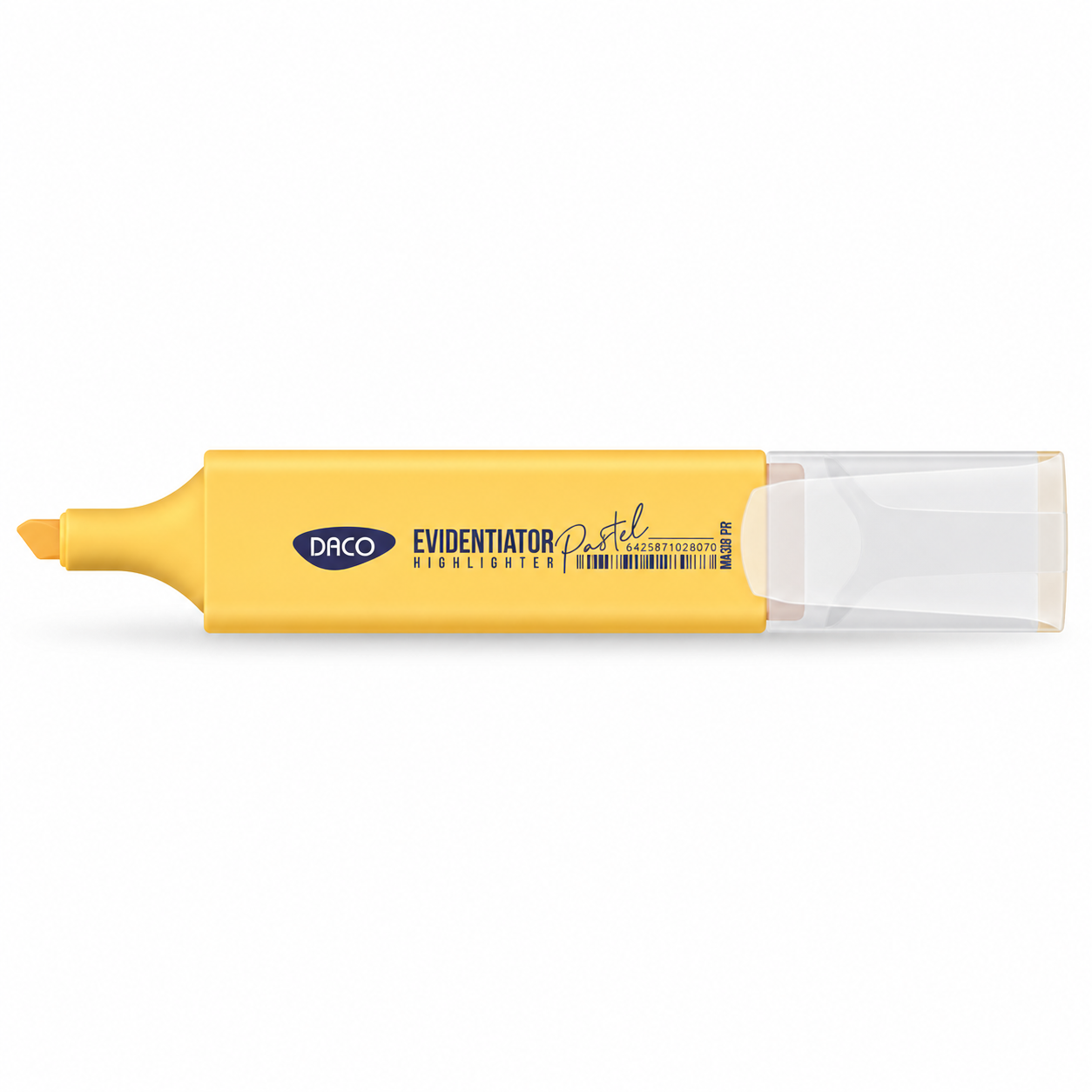 Marker evidentiator, varf 2-5 mm, portocaliu pastel, DACO