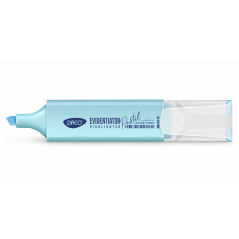 Marker evidentiator, varf 2-5 mm, albastru pastel, DACO