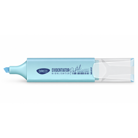Marker evidentiator, varf 2-5 mm, albastru pastel, DACO
