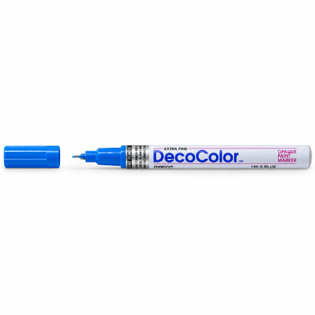 Marker cu vopsea, varf 0,8 mm, albastru, MARVY
