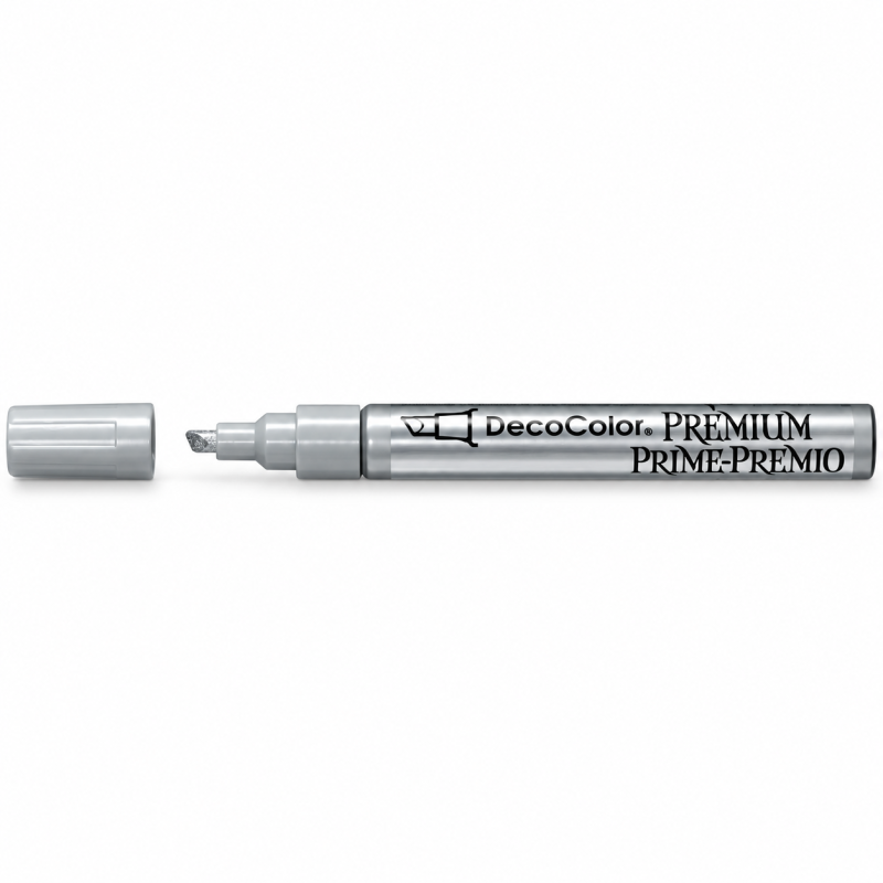 Marker cu vopsea, varf 1-4 mm, argintiu, MARVY