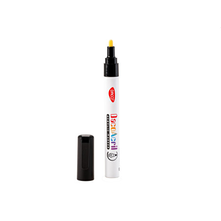 Marker acrilic, negru, uscare rapida, DACO