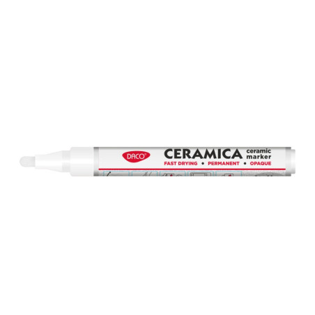 Marker pentru ceramica, alb, DACO