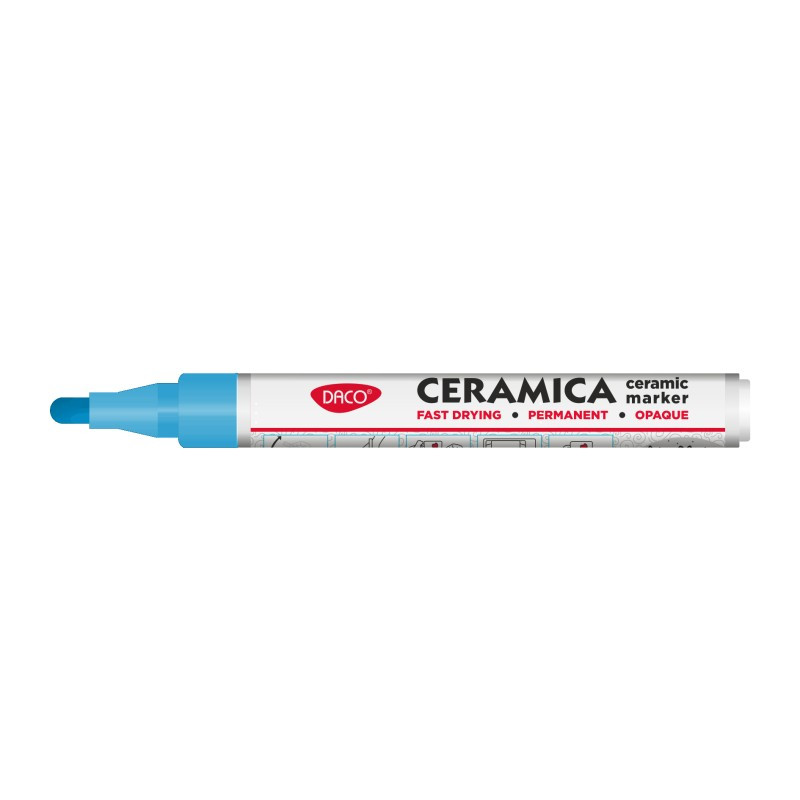 Marker pentru ceramica, albastru, DACO