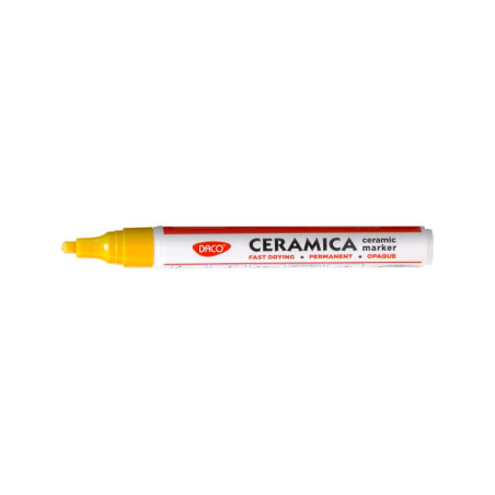Marker pentru ceramica, galben, DACO