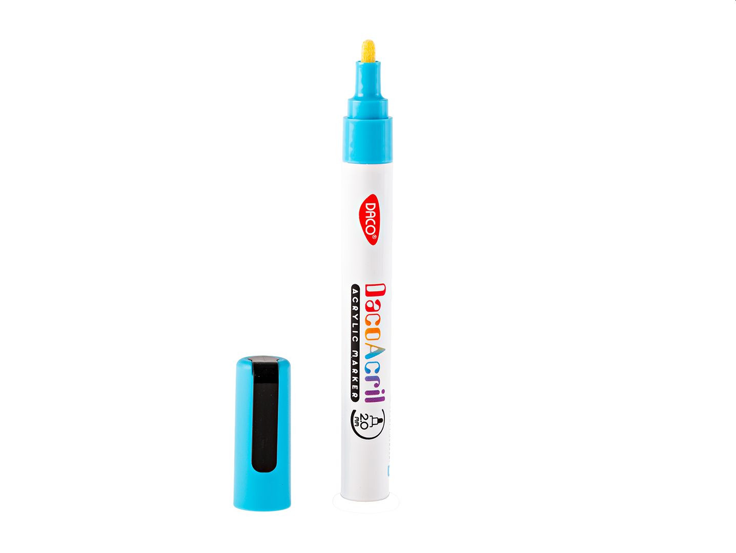 Marker acrilic, albastru pastel, uscare rapida, DACO