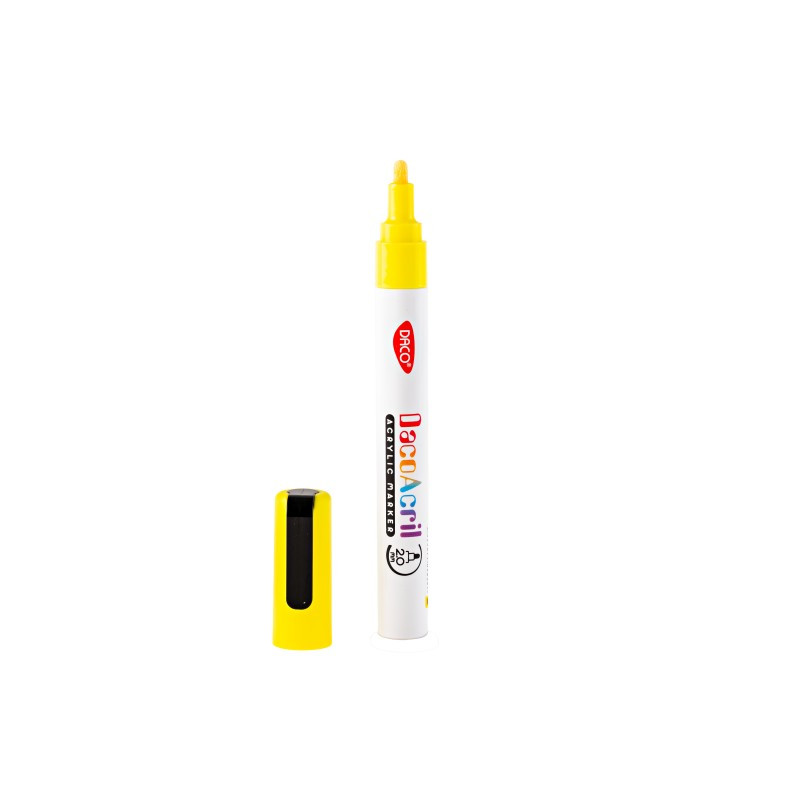 Marker acrilic, galben fluorescent, DACO