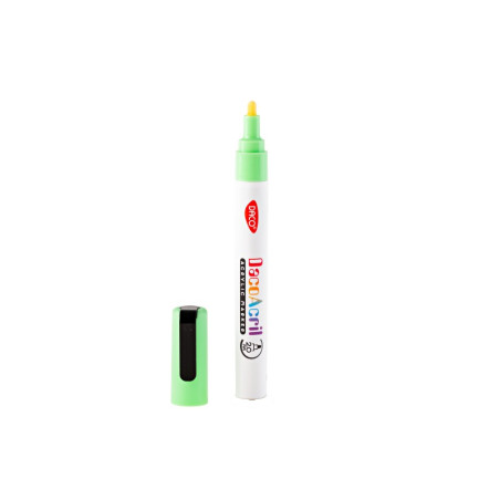 Marker acrilic Verde fluorescent, uscare rapida, DACO