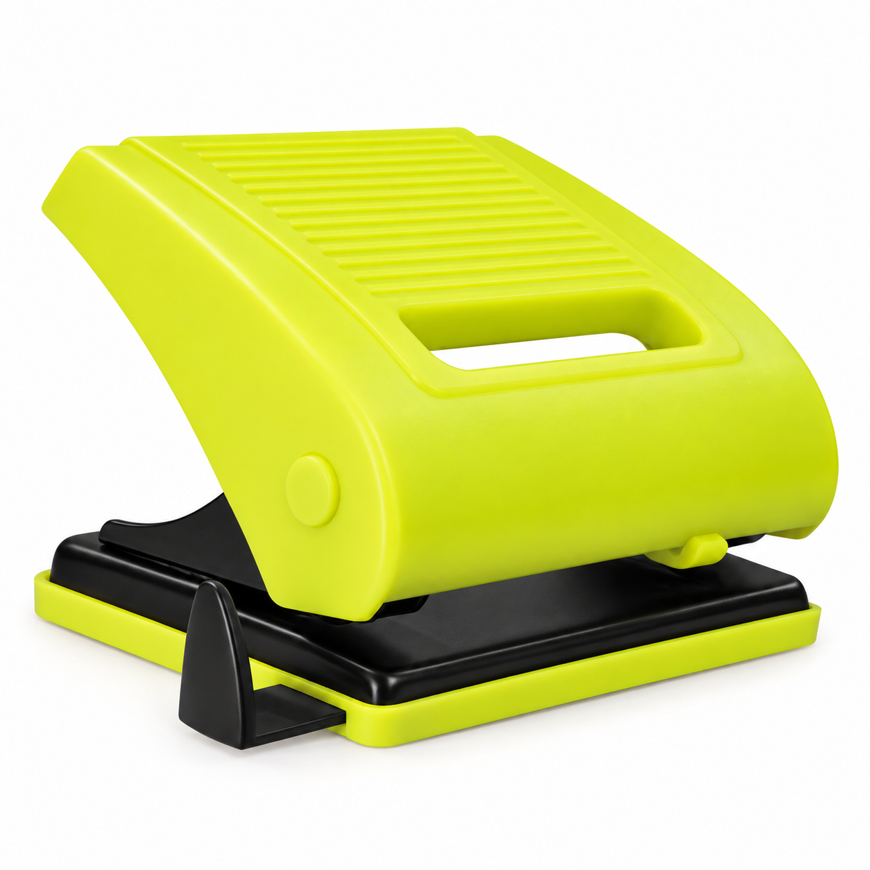 Perforator din plastic, 15 coli, galben neon, MILAN