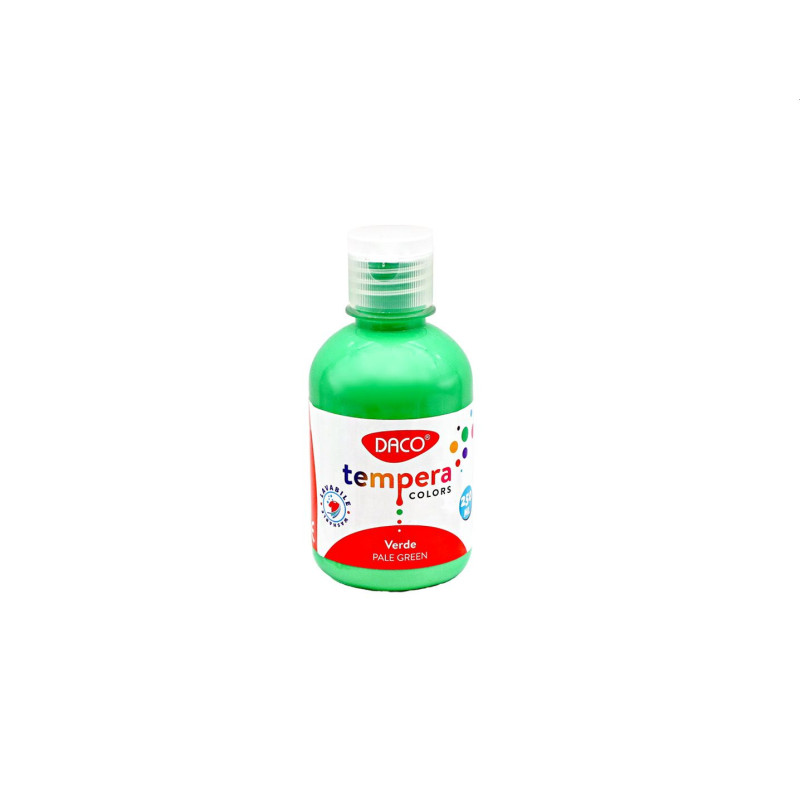 Culori tempera pentru pictura, verde, 250 ml, DACO
