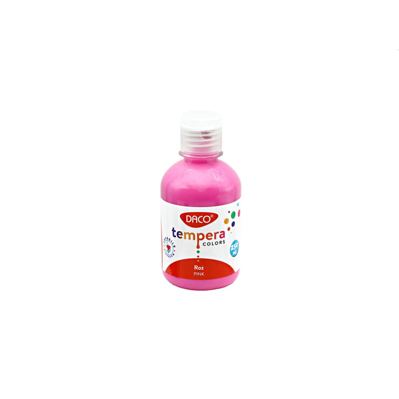 Culori tempera pentru pictura, roz, 250 ml, DACO