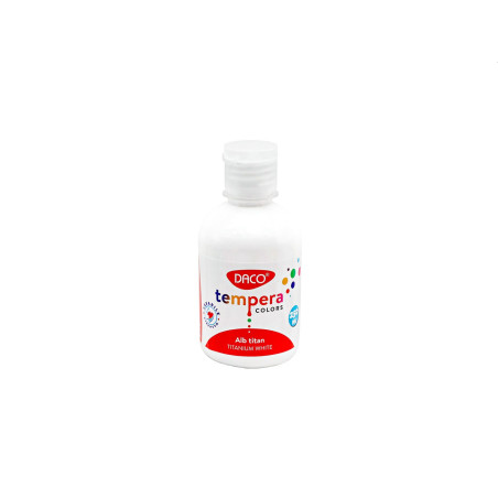 Culori tempera pentru pictura, alb, 250 ml, DACO