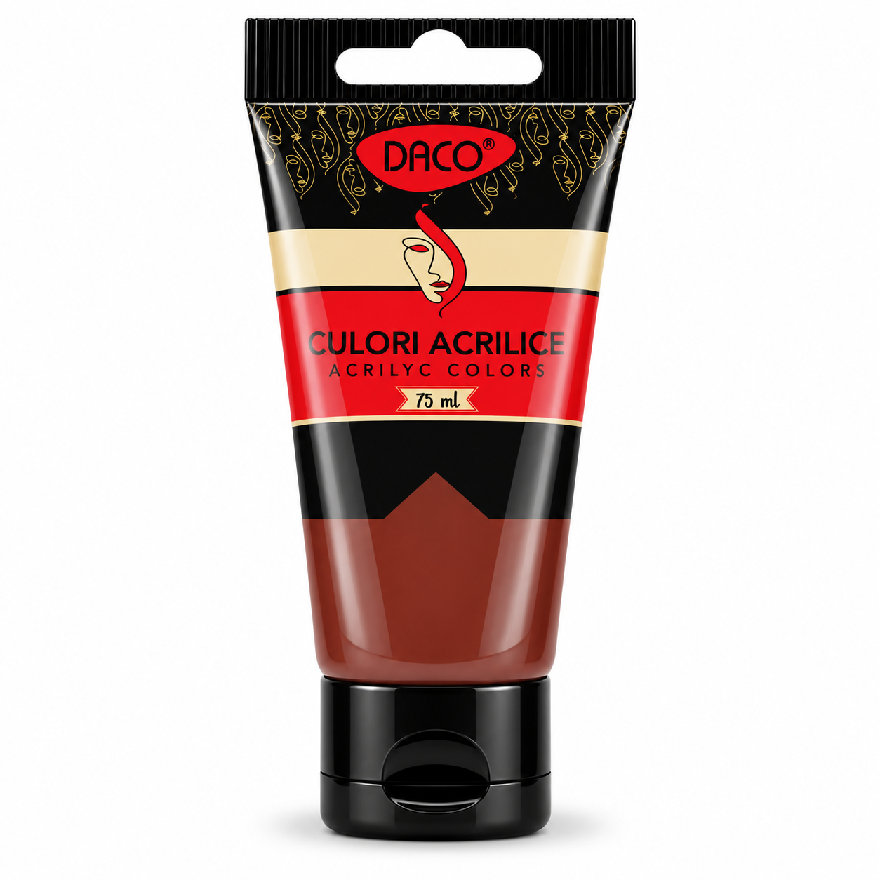 Vopsea acrilica pentru pictura, siena arsa, 75 ml, DACO