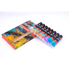 Culori acrilice pentru pictura, metalizate, set 8 culori x 36 ml, DACO