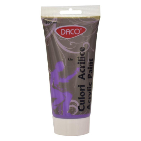 Vopsea acrilica pentru pictura, lila, 200 ml, DACO