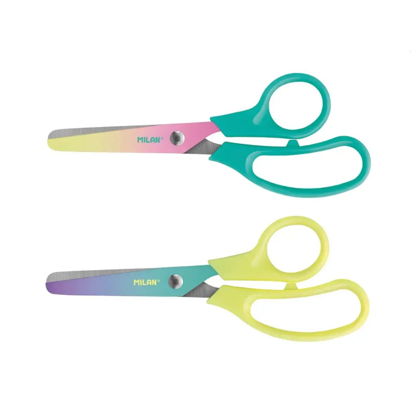 Foarfeca scolara Sunset cu design decorativ, 13.4 cm, MILAN