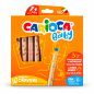 Creioane Baby 3 in 1 in 10 culori pentru desen si pictura, CARIOCA