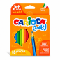 Creioane colorate Baby in 10 culori pentru primele desene, CARIOCA