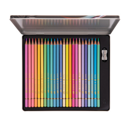 Creioane colorate Creionat in 24 nuante pastel, DACO
