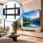Suport TV de perete, 40-80 inch, pentru LED, LCD si Smart TV, metalic, maxim 75 kg, VESA 200x200-400x600 mm