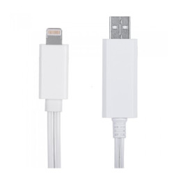 Cablu USB pentru IPHONE 5 cu efect luminos curgator