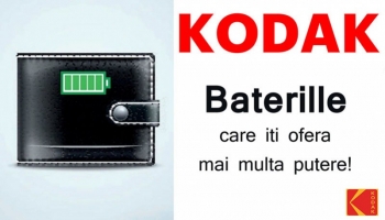 Bateriile Kodak - mai multa putere pentru tine!